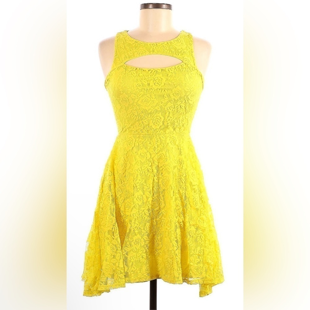 Bar lll Sleeveless Fit ‘& Flare Mini Dress